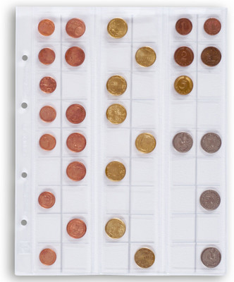 

Lighthouse Coins Sheets OPTIMA - for 54 coins upto 20mm Clear
