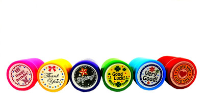 

Aadya Crafts Self inking Reward Circle Stamp
