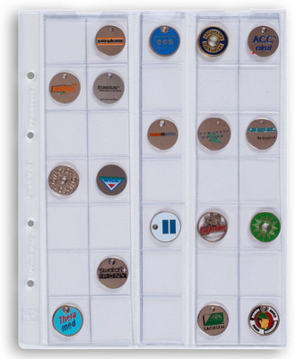 

Lighthouse Coin Sheets OPTIMA - for 35 Coins upto 27mm Clear