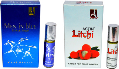 

Astin Men in Blue and Litchi Fruity UAE Edition Floral Attar(Fruity)
