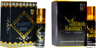 

Astin Mukhalat Aseel and Black Kasturi special UAE Edition Perfume - 12 ml(For Men & Women)