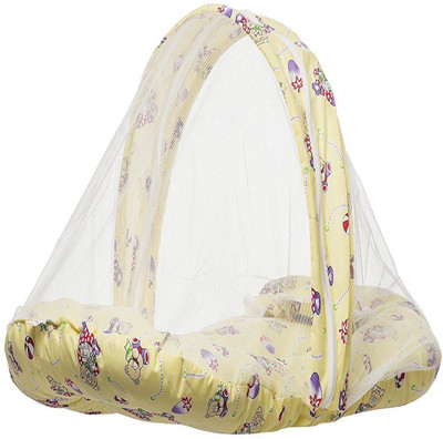 

VParents Charming Baby Bedding set with Mosquito net and Pillow Foldable Bed(Fabric, Yellow)