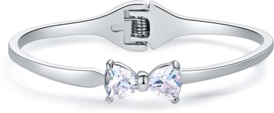 Jewels Galaxy Alloy Cubic Zirconia Silver Bracelet