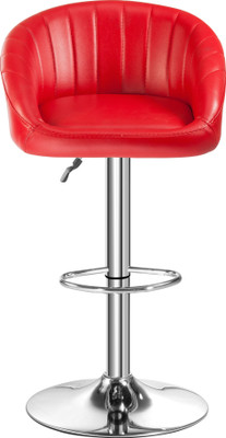 Da URBAN Mini Red Leatherette Bar Stool(Finish Color - Red)