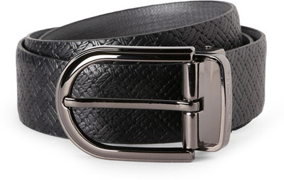 

Louis Philippe Men Formal Black Genuine Leather Belt