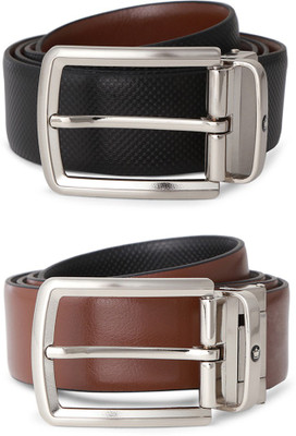 

Louis Philippe Men Formal Black Genuine Leather Reversible Belt, Louis Philippe Men Formal Black, Brown Genuine Leather Reversible Belt