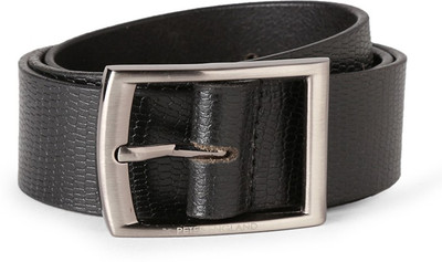 

Peter England Men Formal Black Genuine Leather Belt
