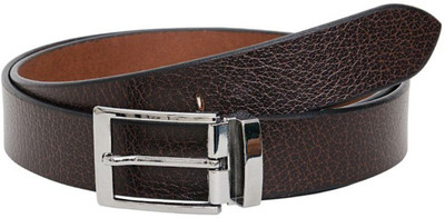 Besto Men Casual Brown Genuine Leather Reversible Belt