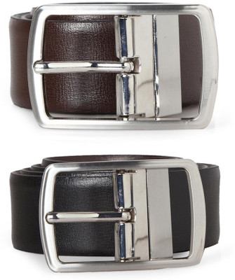 

Allen Solly Men Formal Black Genuine Leather Reversible Belt, Allen Solly Men Formal Black, Brown Genuine Leather Reversible Belt