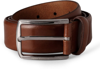 

Peter England Men Formal Brown Genuine Leather Belt