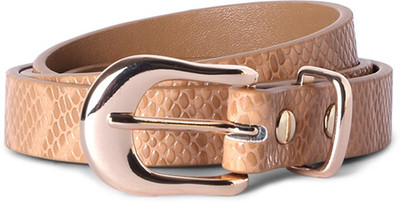 

Van Heusen Women Casual Beige Genuine Leather Belt