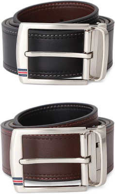 

Louis Philippe Men Casual Black Genuine Leather Reversible Belt, Louis Philippe Men Formal Black, Brown Genuine Leather Reversible Belt