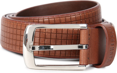 

Van Heusen Men Casual Brown Genuine Leather Belt
