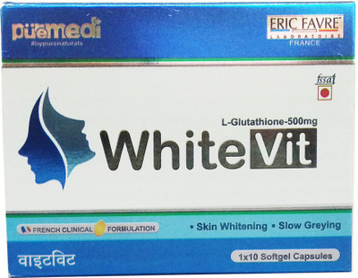 

Puremedi WHITEVIT (SOFTGEL CAPSULES 1X10 STRIP)(0.03 g)