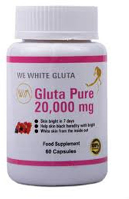

Gluta 20000 MG GLUTATHIONE SKIN WHITENING LIGHTING SKIN 120 CAPSULES(60 g)