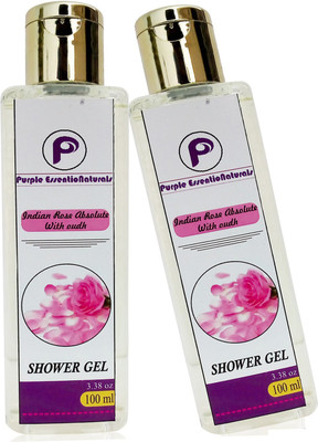 

Purple EssentioNaturals Rose Absolute Shower Gel Pack of 2(100 ml, Pack of 2)