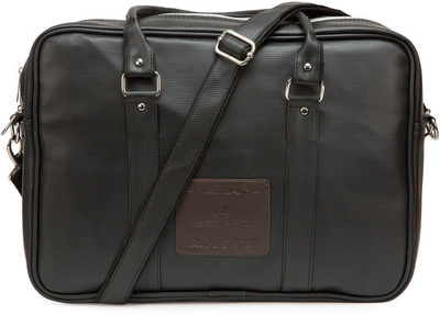 

Chris & Kate Messenger Bag || Portfolio Bag || Laptop || Large Briefcase - For Men & Women(Black)