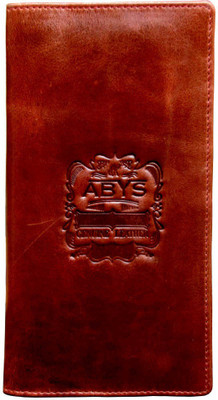 

ABYS Women Maroon Genuine Leather Money Clip(14 Card Slots)