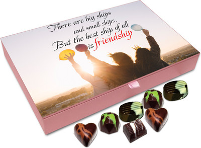 

Chocholik Friendship Gift - Best Ship Is Friendship -12pc Truffles(144 g)