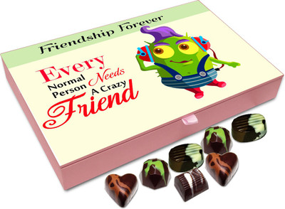 

Chocholik Friendship Gift - Crazy Friends -12pc Truffles(144 g)