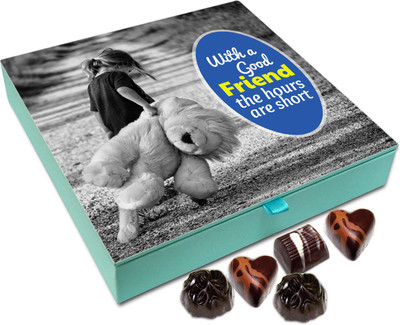 

Chocholik Friendship Gift - With a Good Friend the Hours Are Short - 9pc Truffles(108 g)
