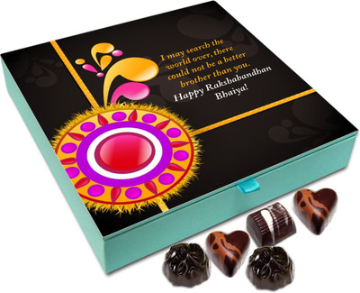 

Chocholik Rakhi Gift Box - I May Search The World Over - 9pc Truffles(108 g)