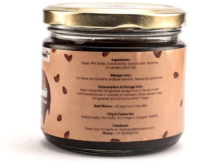 

Decadenz Almond Chocolate Fudge || 275 gms Jar || Rich dark chocolate with the goodness of nuts Fudges(275 g)