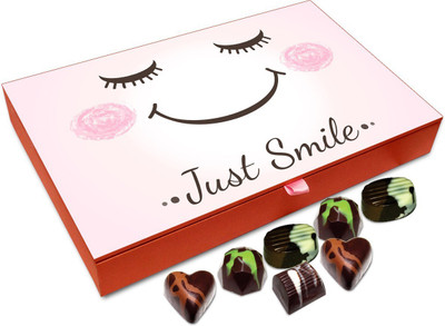 

Chocholik Gift Box - Just Smile Chocolate Box - 12pc Truffles(144 g)