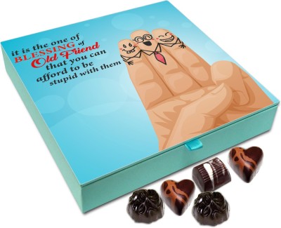 

Chocholik Friendship Gift - Blessings of Old Friends - 9pc Truffles(108 g)