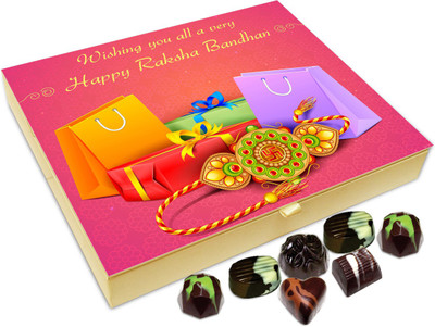 Chocholik Rakshabandhan Gift Box - Wishing You All A Very Happy Raksha Bandhan - 20pc Truffles(240 g)