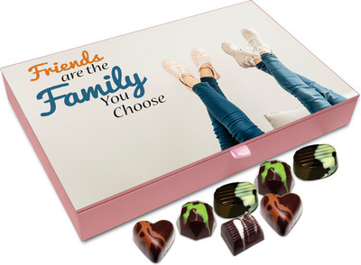 

Chocholik Friendship Gift - Friends Are the Family You Choose -12pc Truffles(144 g)