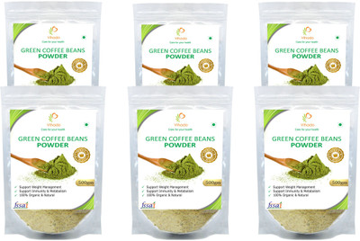

Vihado PREMIUM Quality Unflavoured Organic Green Coffee Beans Powder for tasty and healthy Drink, Unroasted, Arabica AAA+ - Roast & Ground Coffee 500 g(Pack of 3)