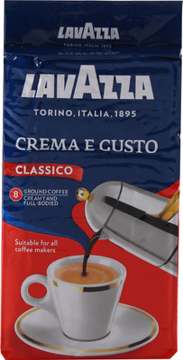 

Lavazza Crema E Gusto Ground Coffee, 250g ( Pack of 2 ) Roast & Ground Coffee 0.250 kg(Pack of 2)