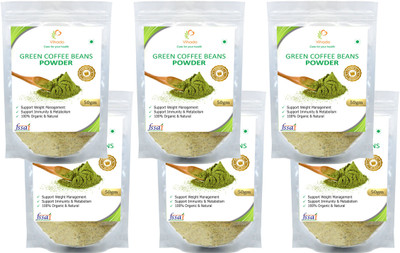 

Vihado Premium Quality 100% Natural Arabica Green Coffee Bean Powder, Unroasted, Arabica AAA+ - Filter Coffee 50 g(Pack of 6)