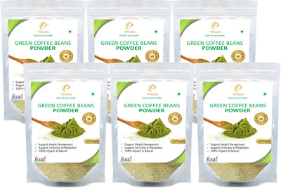 

Vihado PREMIUM Quality 100% Natural Arabica Green Coffee Bean Powder, Unroasted, Arabica AAA+ - Instant Coffee 400 g(Pack of 3)