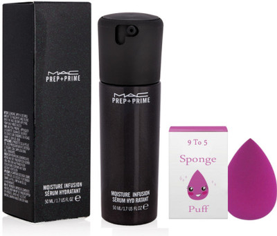 

9 to 5 sponge puff & Mac Prep+Prime moisture infusion serum 50ml(Set of 2)