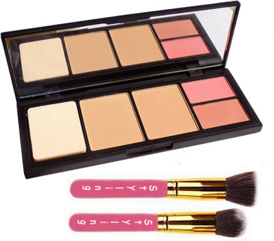 

Styling Makeup Brush & Viva Gram Colour Pressed Powder Blush With Compact(Set of 2)
