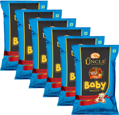 

Mr. O Uncle Baby Biscuits fruit nad nuts pack of 6(100 g, Pack of 6)