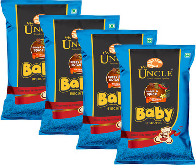 

Mr. O Uncle Baby Biscuits Fruit and nuts pack of 4(100 g, Pack of 4)