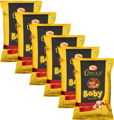 

Mr. O Uncle Baby Biscuits chocolate Blast pack of 6(100 g, Pack of 6)