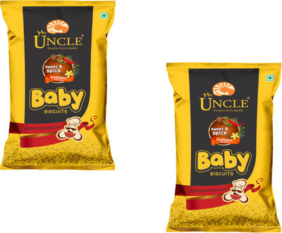 

Mr. O Uncle Baby Biscuits ICY CPICY PACK OF 2(100 g, Pack of 2)