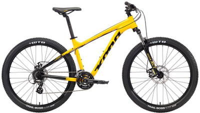 

Kona Lanai 27.5 Altus Bike For Adults Yellow Medium 27.5 T 24 Gear Mountain Cycle(Multicolor), Black;yellow