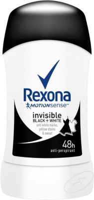 

Rexona INVISIBLE BLACK+WHITE Deodorant Stick - For Men & Women(40 ml)