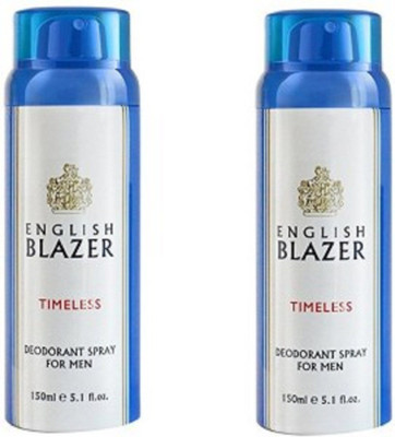 

ENGLISH BLAZER TIMELESS PACK OF 2 Deodorant Spray - For Men(350 ml, Pack of 2)