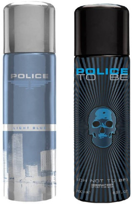 

Police Light Blue + To Be Deodorant Spray - For Men(400 ml, Pack of 2)