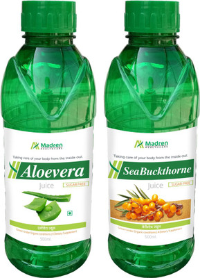 

Madren Healthcare Aloevera Juice & Sea Buckthone Juice 1000 ml(Pack of 2)