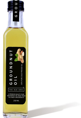 

THE OLD SOUL | 100% Pure Cold Pressed Groundnut Oil | Peanut Oil | GLASS BOTTLE | Groundnut Oil Glass Bottle(250 ml)