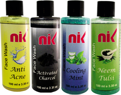 

Nik face wash pack of 4 Face Wash(400 ml)