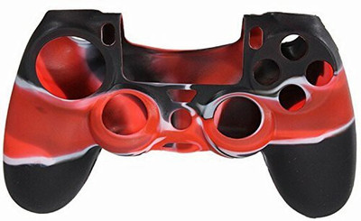 

Microware PS4 Controller High Quality Protective Silicone Cover Case Sleeve Anti Slip Cover - Red + Black Gaming Accessory Kit(Red & Black, For PS4)