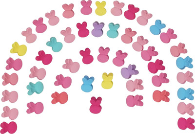 

Evolution Cute Bunny Claws Matte, Child Cute Hair Styles Fashion Accessories Multicolored Kids Hair Claw Clips, Small, For Kids / Girls Hair Claw(Multicolor)